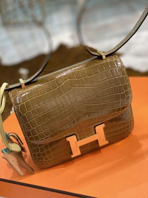 wholesale quality hermes constance 19 shinny niloticus crocodile u8 bronze dore ghw